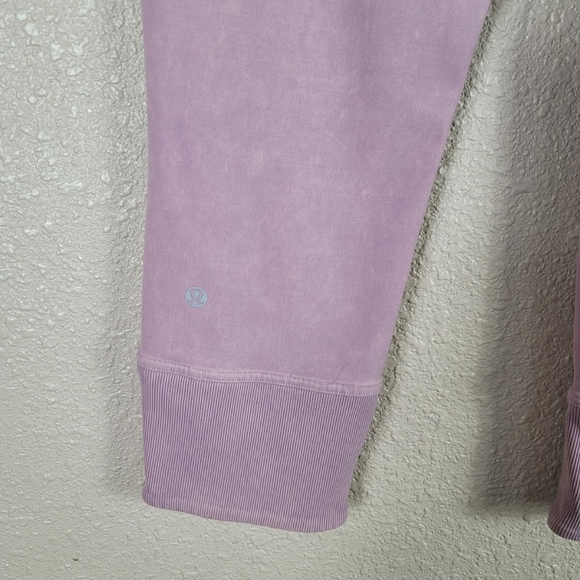 Lululemon Winder Under Crop Size 10 Ribbed purple - Picture 8 of 10